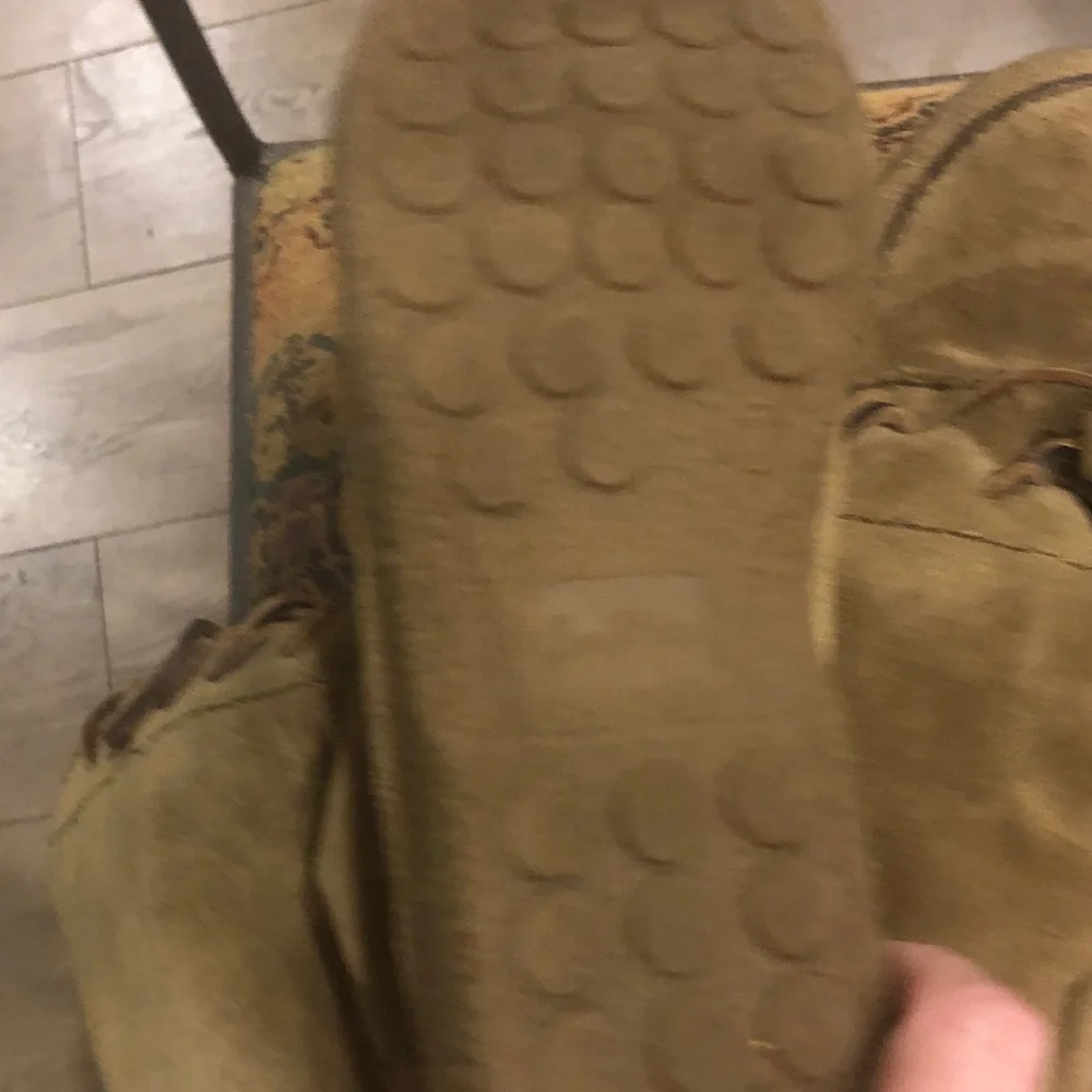 Sam Edelman Olive Suede Lace-Up Moc Toe Boots - Picture 4 of 6